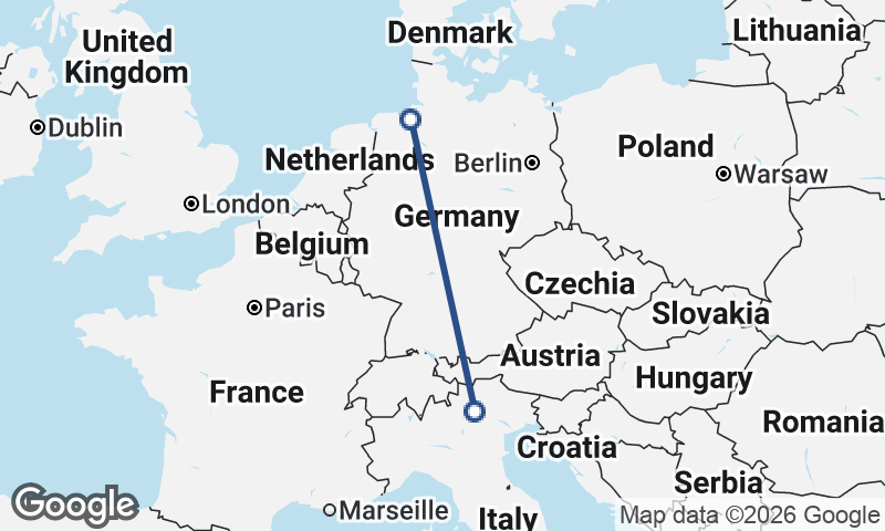 Bremerhaven to Trento