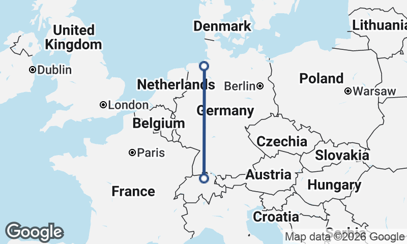 Bremerhaven to Zürich