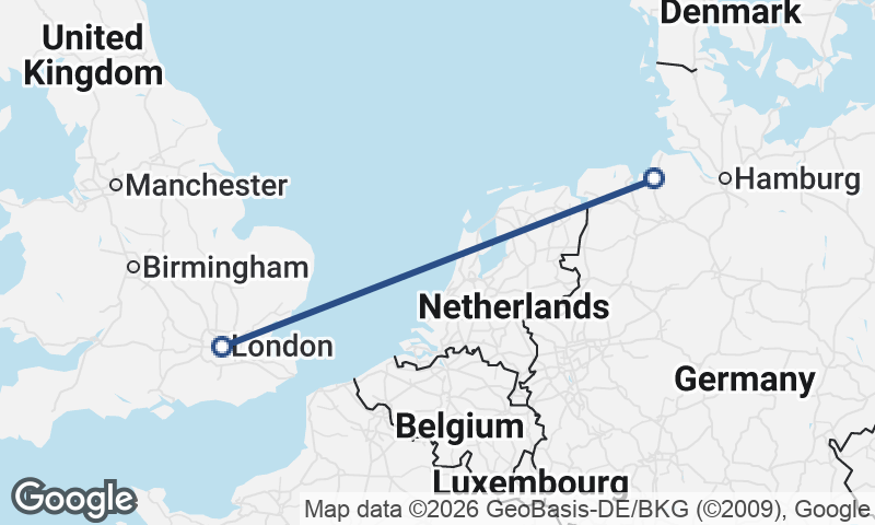 Bremerhaven to London