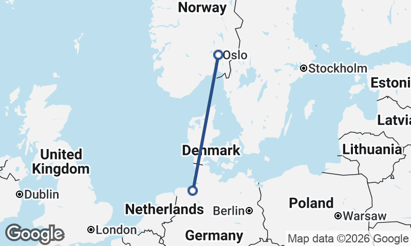 Bremerhaven to Oslo