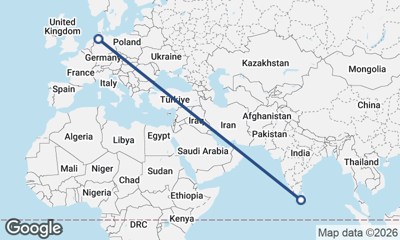 Bremerhaven to Colombo