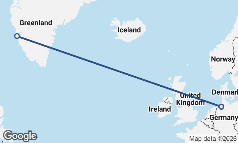Bremerhaven to Nuuk