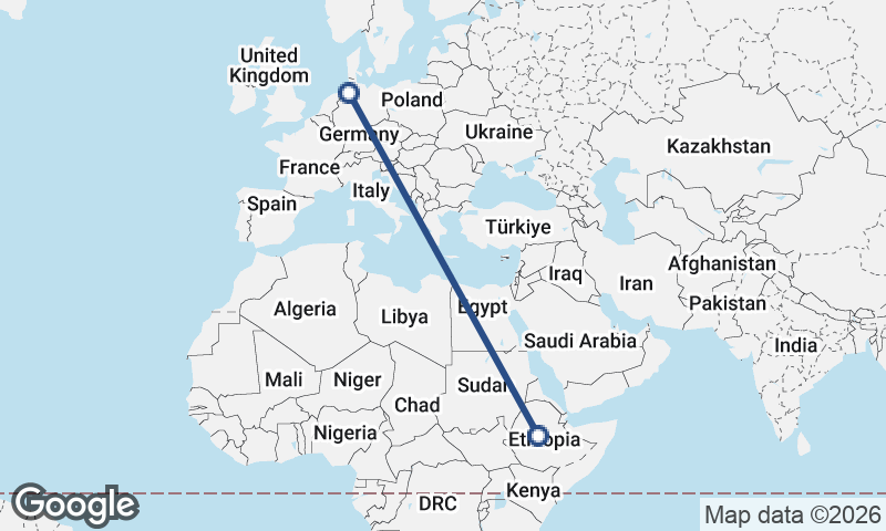 Bremerhaven to Addis Ababa