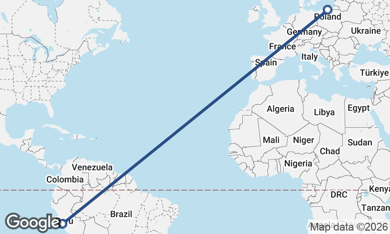 Gdańsk to Lima