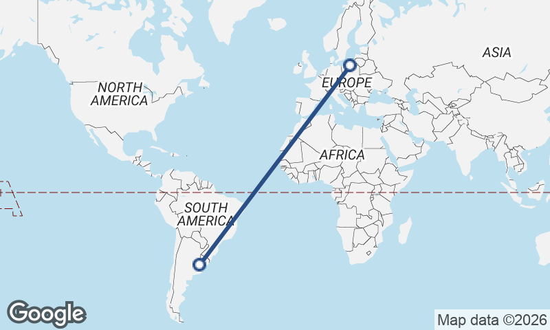 Gdańsk to Buenos Aires