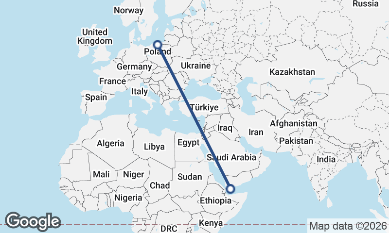 Gdańsk to Aden
