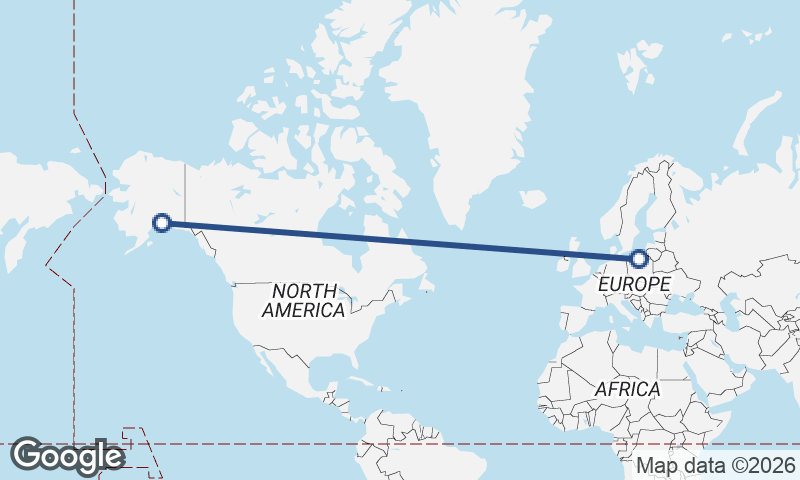 Gdańsk to Anchorage