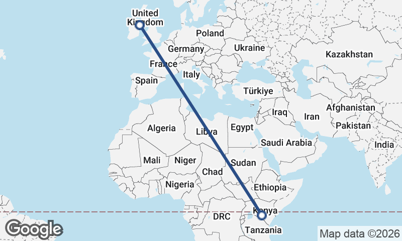 Belfast to Nairobi
