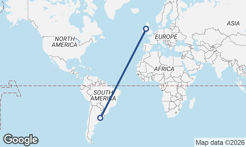 Belfast to Buenos Aires