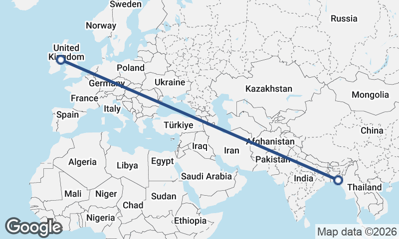 Belfast to Chittagong