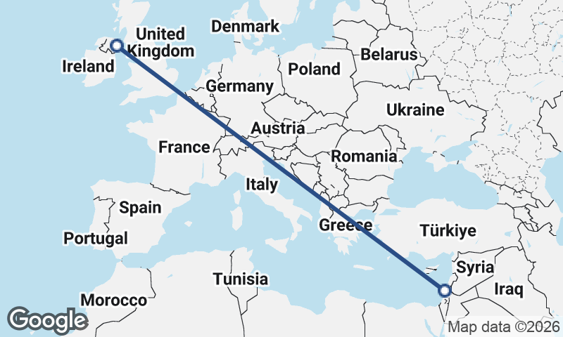 Belfast to Haifa