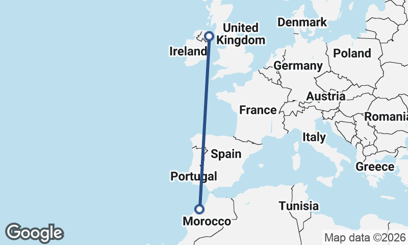 Belfast to Casablanca