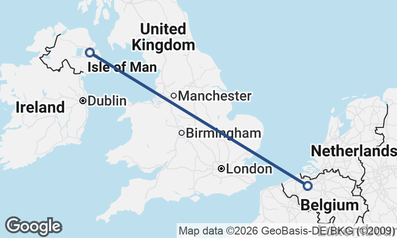 Belfast to Ghent