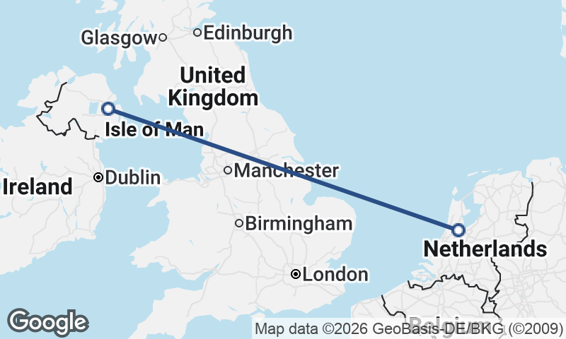 Belfast to Amsterdam