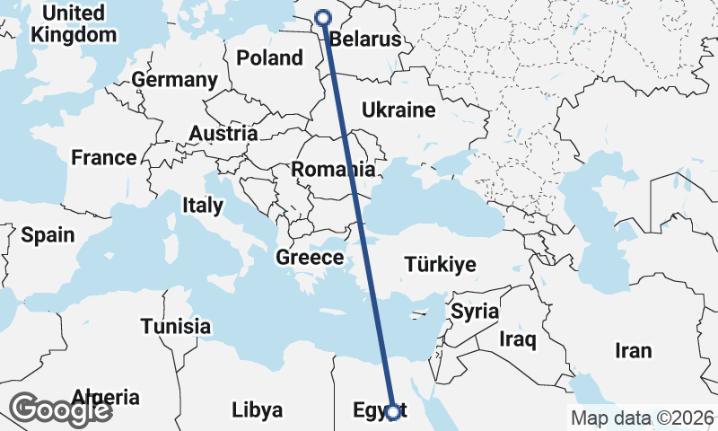 Lithuania to Egypt