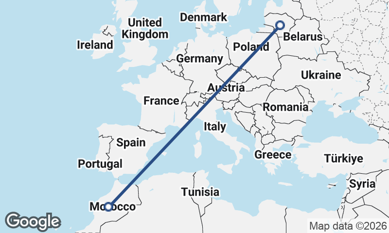Lithuania to Morocco