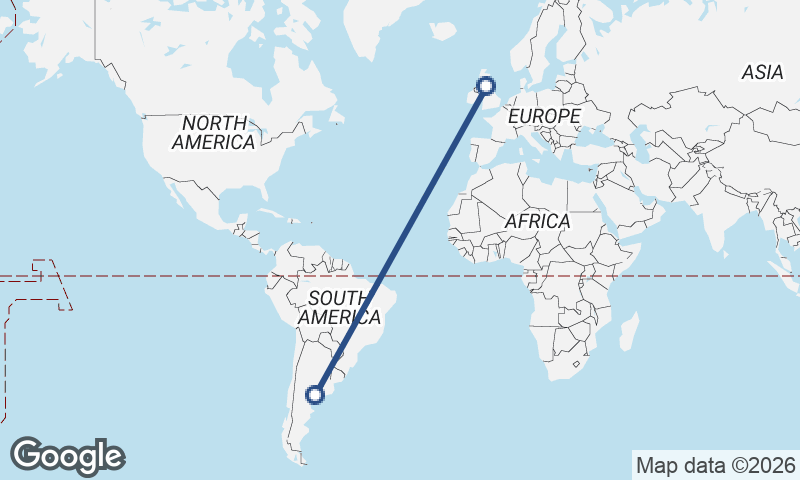 United Kingdom to Argentina