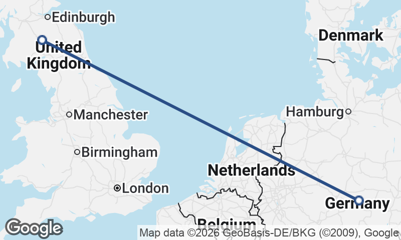 United Kingdom to Germany