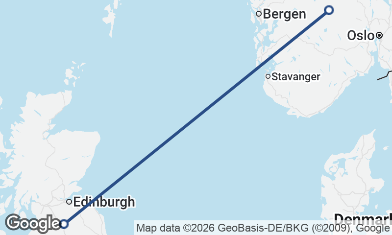 United Kingdom to Norway