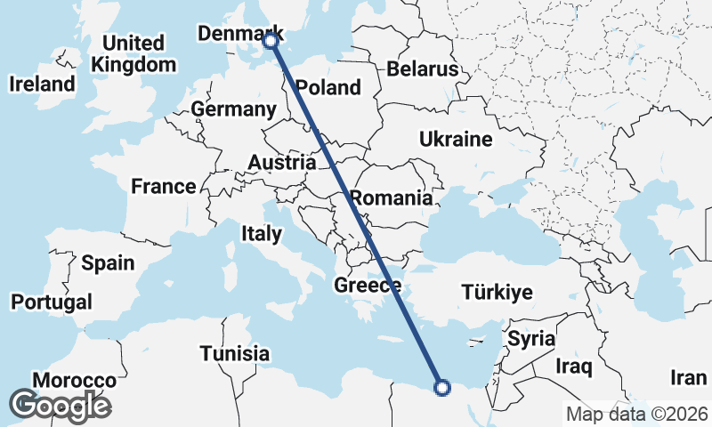 Malmö to Alexandria