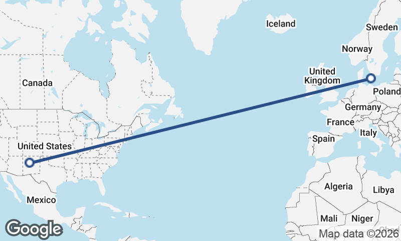 Malmö to Albuquerque