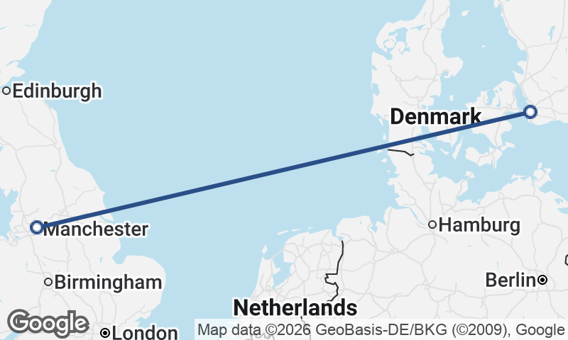 Malmö to Manchester