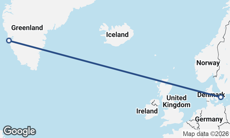 Malmö to Nuuk