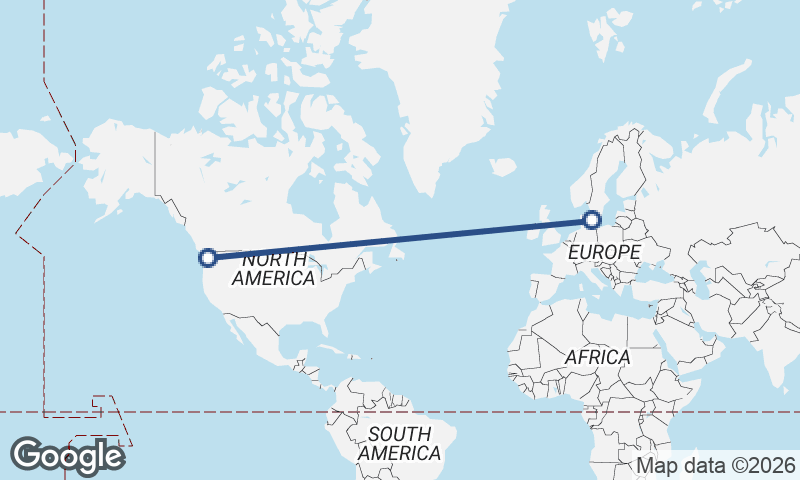 Copenhagen to Seattle