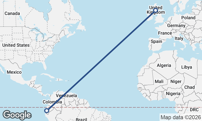 Glasgow to Guayaquil