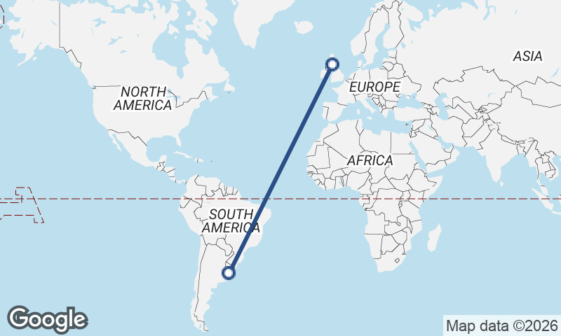 Glasgow to Montevideo