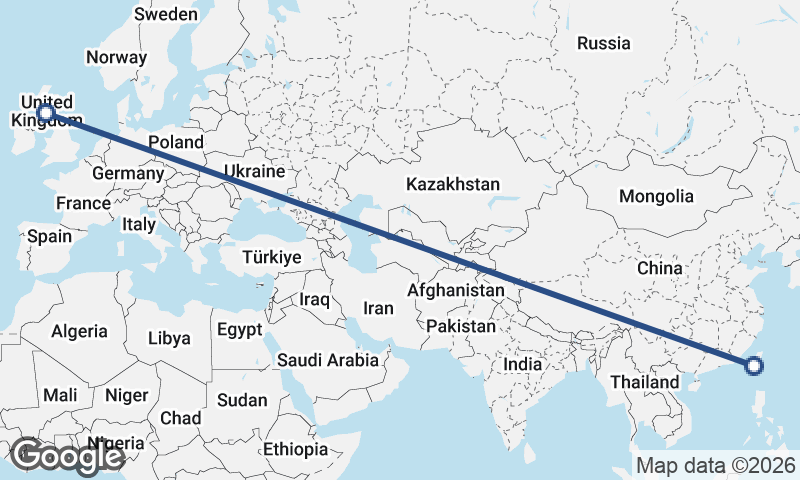 Glasgow to Kaohsiung
