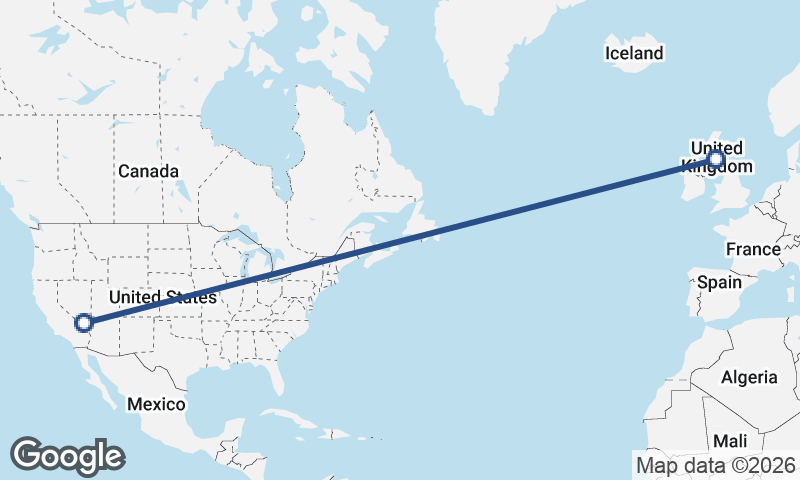 Glasgow to Las Vegas