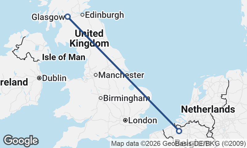 Glasgow to Ghent