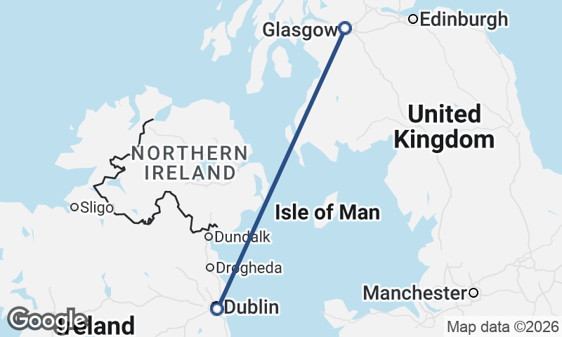 Glasgow to Dublin