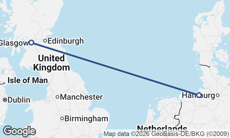 Glasgow to Bremerhaven