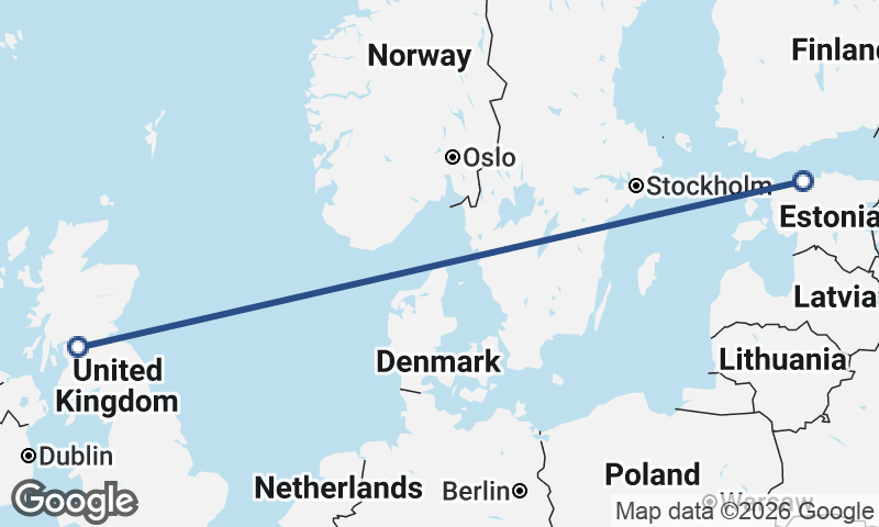 Glasgow to Tallinn