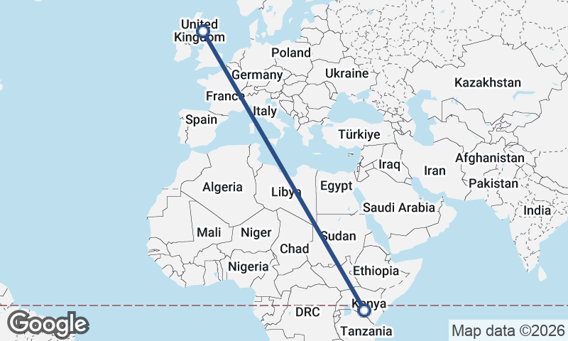 Edinburgh to Nairobi