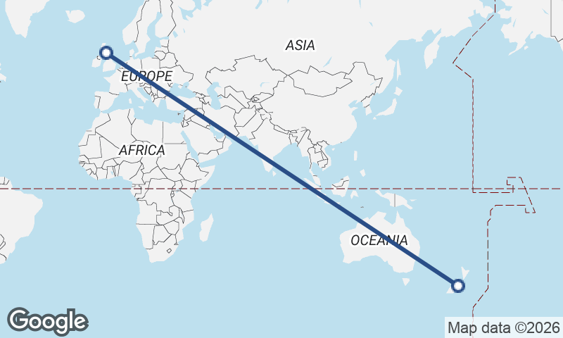 Edinburgh to Christchurch