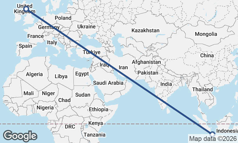 Edinburgh to Jakarta