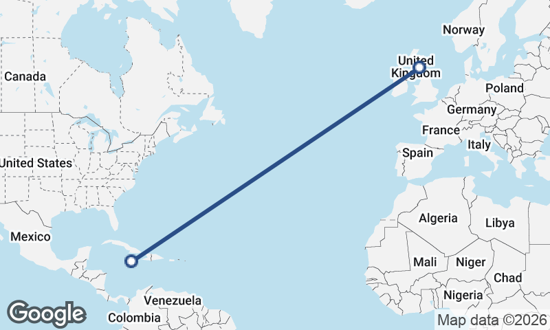 Edinburgh to Kingston