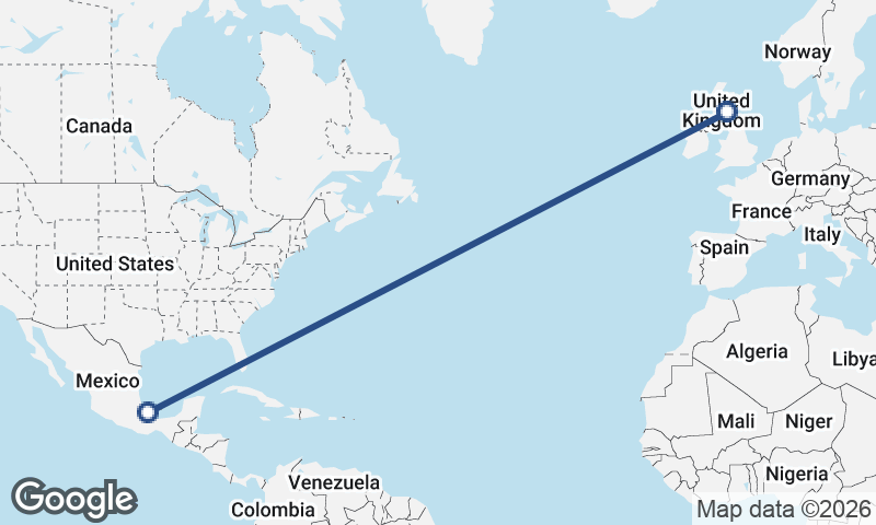 Edinburgh to Veracruz