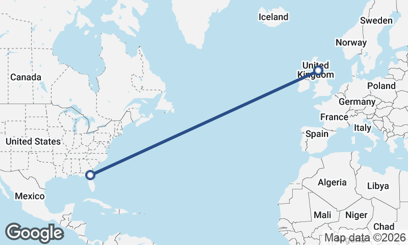 Edinburgh to Jacksonville