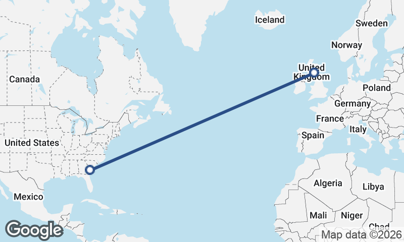 Edinburgh to Savannah