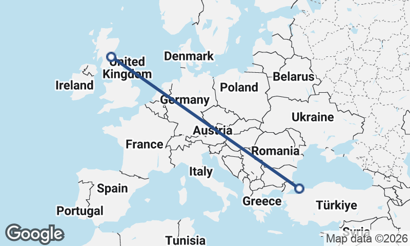 Edinburgh to Istanbul