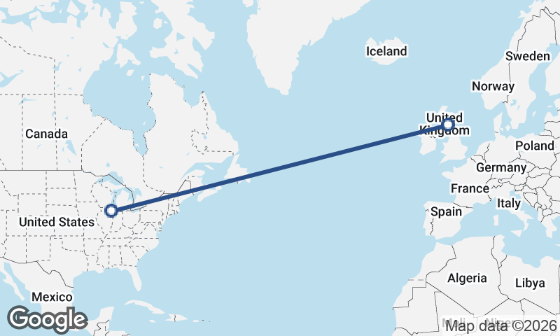 Edinburgh to Chicago
