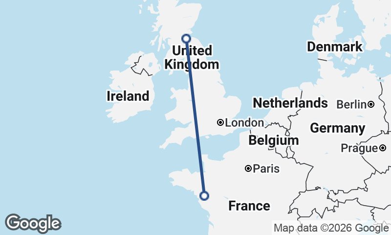 Edinburgh to Nantes