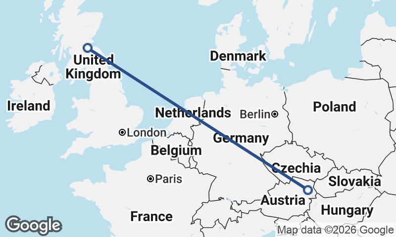 Edinburgh to Vienna