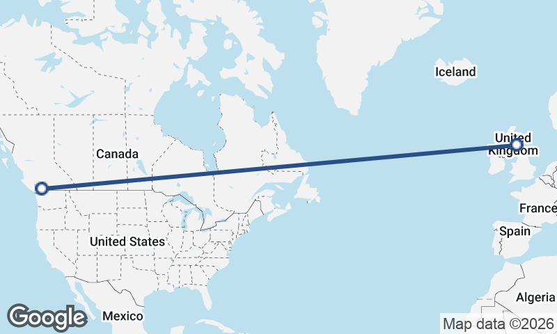 Edinburgh to Vancouver