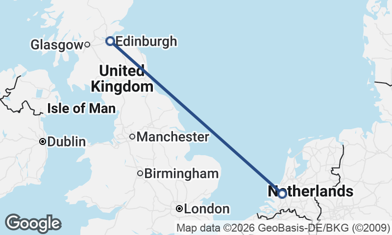 Edinburgh to Rotterdam