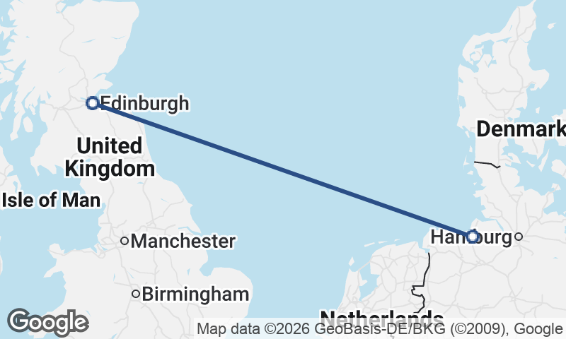 Edinburgh to Bremerhaven